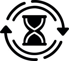 hourglass icon vector illustration