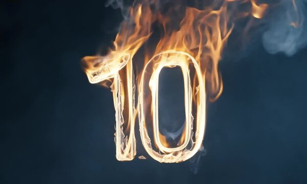 burning number ten. 