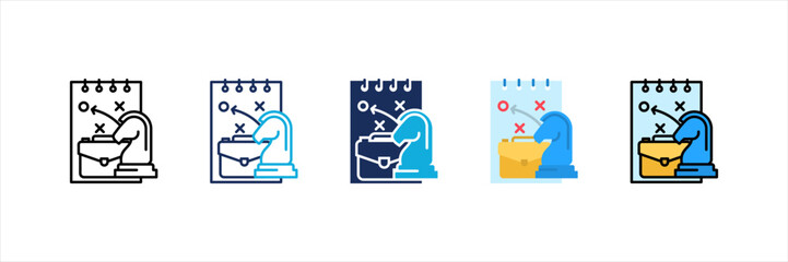 Business Strategy Multi Style Icon Set