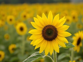 Fototapeta premium field of sunflowers