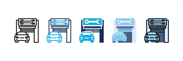 Repair Shop Multi Style Icon Set