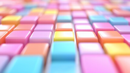 Obraz premium Colorful Cubes Abstract Background Artistic Design Perspective Glossy Bright