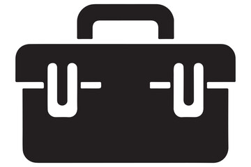 Toolbox vector icon for construction work and repair needs