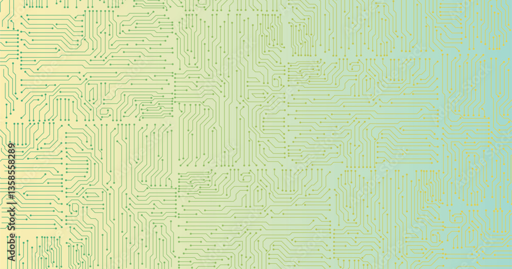 Poster high tech technology geometric and connection system background with digital data abstract.