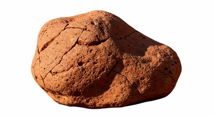 Red Volcanic Rock Texture Close Up