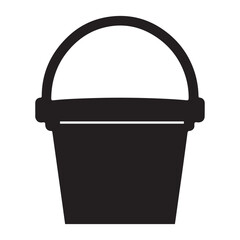 Simple Empty Bucket Vector Illustration for Various Purposes