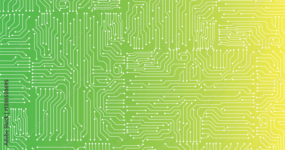 Poster high tech technology geometric and connection system background with digital data abstract.