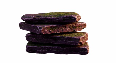 Stacked Mossy Rocks Nature Stones Still Life