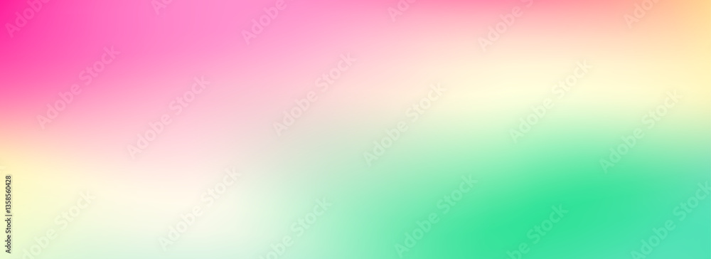 Poster pink and green smooth gradient. springtime color blur background. summer mood pastel blurred gradien