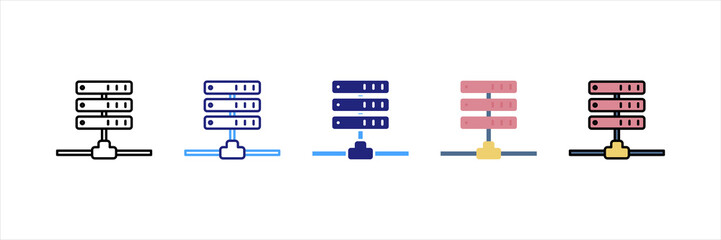 Server Multi Style Icon Set