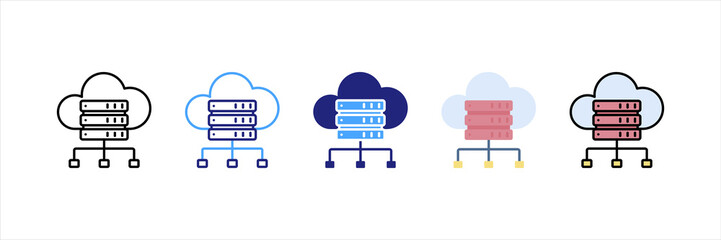 Server Multi Style Icon Set