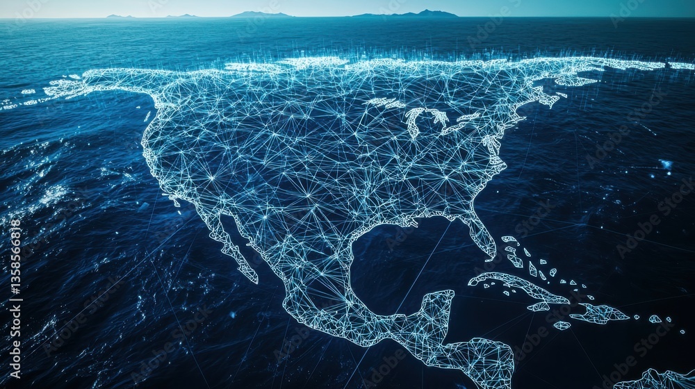 Poster comprehensive world map displaying geopolitical boundaries and regions for understanding global data