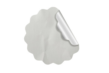 Realistic Label Sticker Texture for Product Showcases