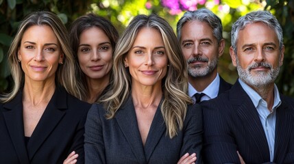 Fototapeta premium Portrait of Confident Business Team: Professionals, Success, and Collaboration