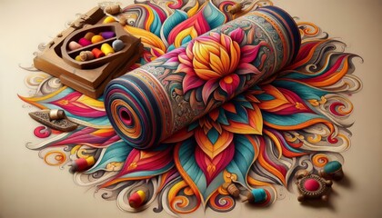 Obraz premium Mysore Cotton A fine cotton fabric from Karnataka known for its