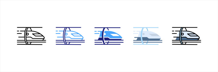 Hyperloop Multi Style Icon Set
