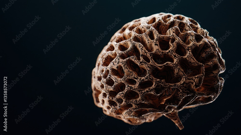 Poster human brain representing neural network-based asset diversification techniques for financial growth 
