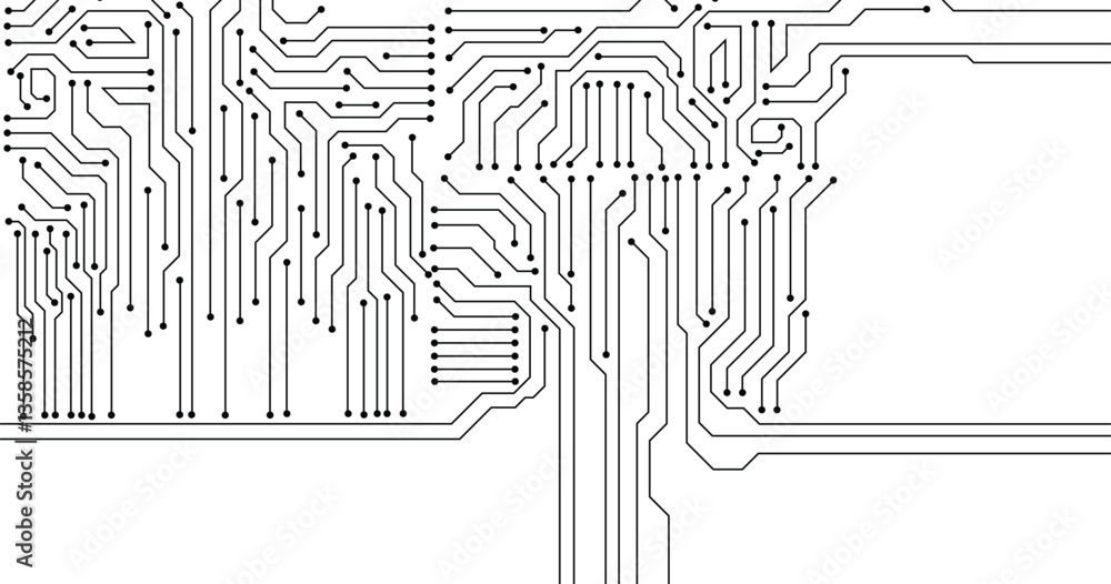 Poster abstract high tech technology background , electronic pattern . circuit board vector illustration .