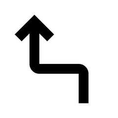 Sharp Left Turn Arrow Icon