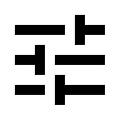 Obraz premium Tune Icon for Adjustments or Settings