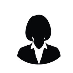 Avatar Silhouette Icon Set – Male and Female Avatar Profile Icons in Minimalist Style. Black Silhouette and Outline User Icons for Corporate, Social Media, and Web Design on White Background