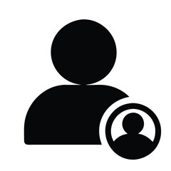 Avatar Silhouette Icon Set – Male and Female Avatar Profile Icons in Minimalist Style. Black Silhouette and Outline User Icons for Corporate, Social Media, and Web Design on White Background