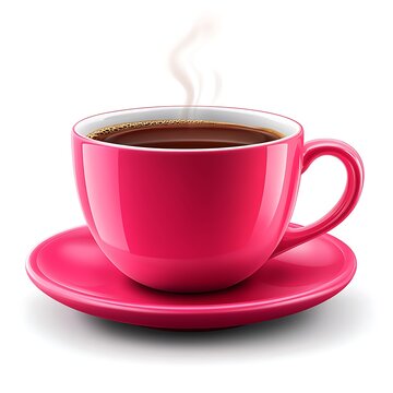 Hot Pink Coffee Cup.