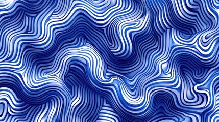 Obraz premium Abstract blue white wave pattern background design