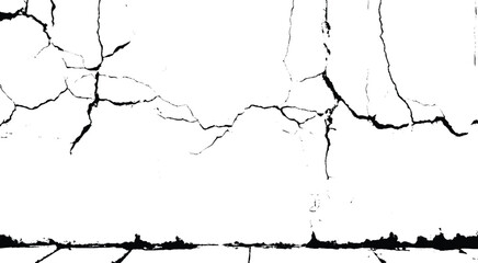 Obraz premium old wall background crack vector, grunge texture. crack on the wall with broken pieces. 