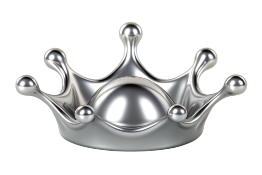 Silver crown, royal symbol, success, leadership