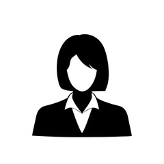 Avatar Silhouette Icon Set – Male and Female Avatar Profile Icons in Minimalist Style. Black Silhouette and Outline User Icons for Corporate, Social Media, and Web Design on White Background PNG