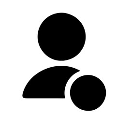 Avatar Silhouette Icon Set – Male and Female Avatar Profile Icons in Minimalist Style. Black Silhouette and Outline User Icons for Corporate, Social Media, and Web Design on White Background PNG