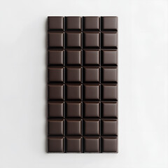 Obraz premium chocolate bar on white background