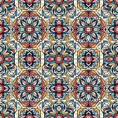 seamless pattern with flowers