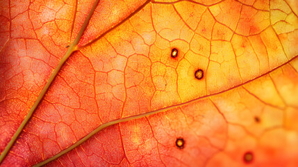 Fototapeta premium leaf, autumn, nature, texture, macro, plant, abstract, fall, yellow, pattern, color, red, leaves, closeup, vein, season, foliage, green, orange, tree, close-up, flora, natural, detail, veins