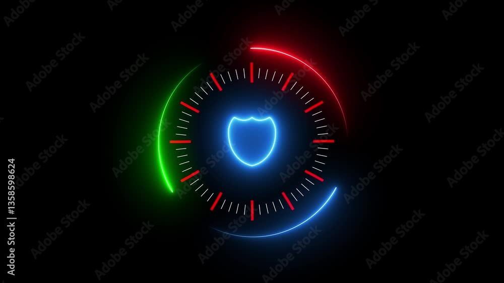 Poster radar hud animation, radar screen digital concept. futuristic interface hud design, infographic elem