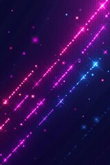 Obraz premium Geometric neon gradient background with random squares pattern for cybersport events and video games, geometric, esports