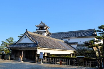 Obraz premium 高知城 天守閣・詰門・廊下門