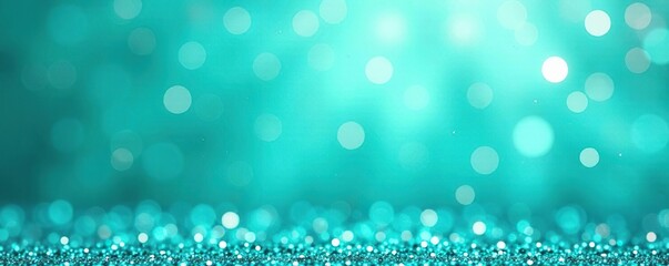 Glittery teal turquoise aqua and mint color sparkle confetti texture background,  teal, glitter