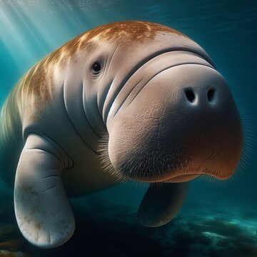 Dugong Dugong dugon &ndash; A marine herbivore related to the manate