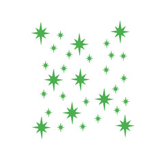 green star pattern background