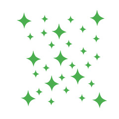 green star pattern background