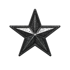 Obraz premium grunge star vector illustration on white background.