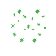 green star pattern background