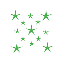 Obraz premium green star pattern background