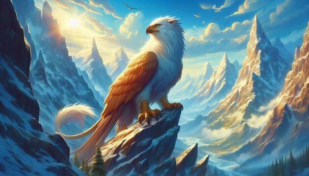 Griffin s Perch A high windswept peak where a proud griffin surv