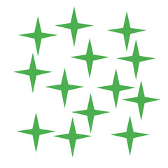 green star pattern background