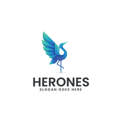 Herones Gradient Colorful Logo