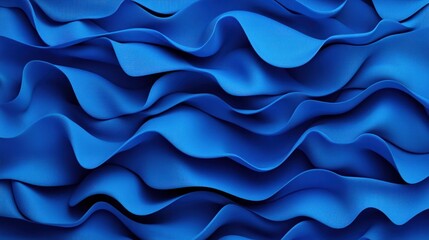 Obraz premium Abstract Blue Wave Pattern: A Stunning Visual Symphony of Curves and Depth