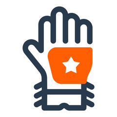 Rodeo Glove with Star Patch Design